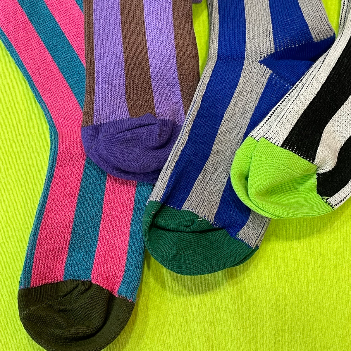 バイカラーストライプSOX