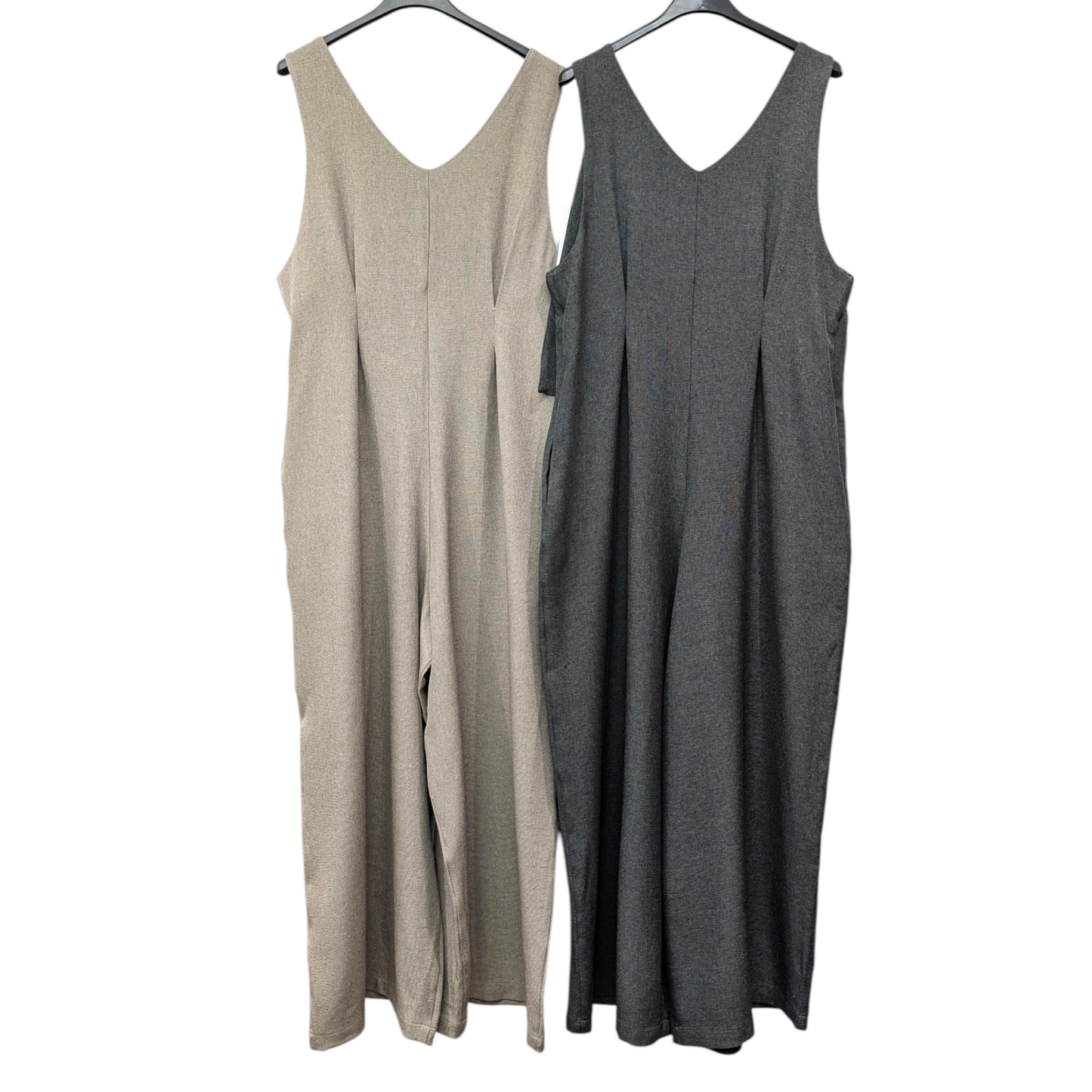 前後ろ2wayストエッチ素材吊りパンツ