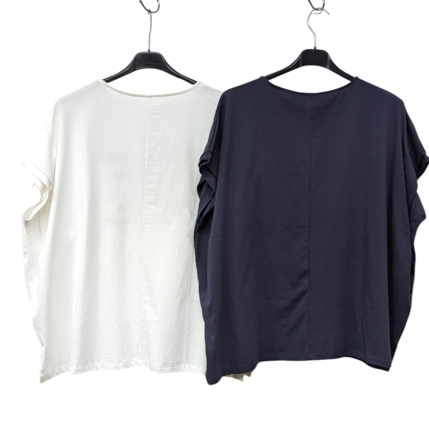 刺繍&プリントダブルロゴフレンチスリーブTシャツ