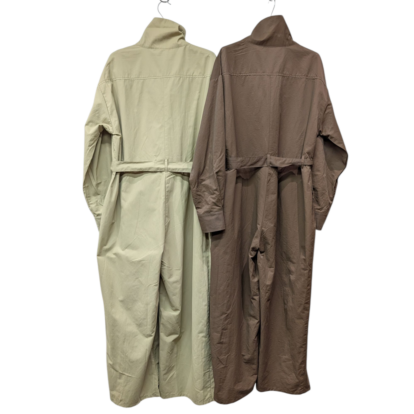 ハイネックジップアップつなぎ