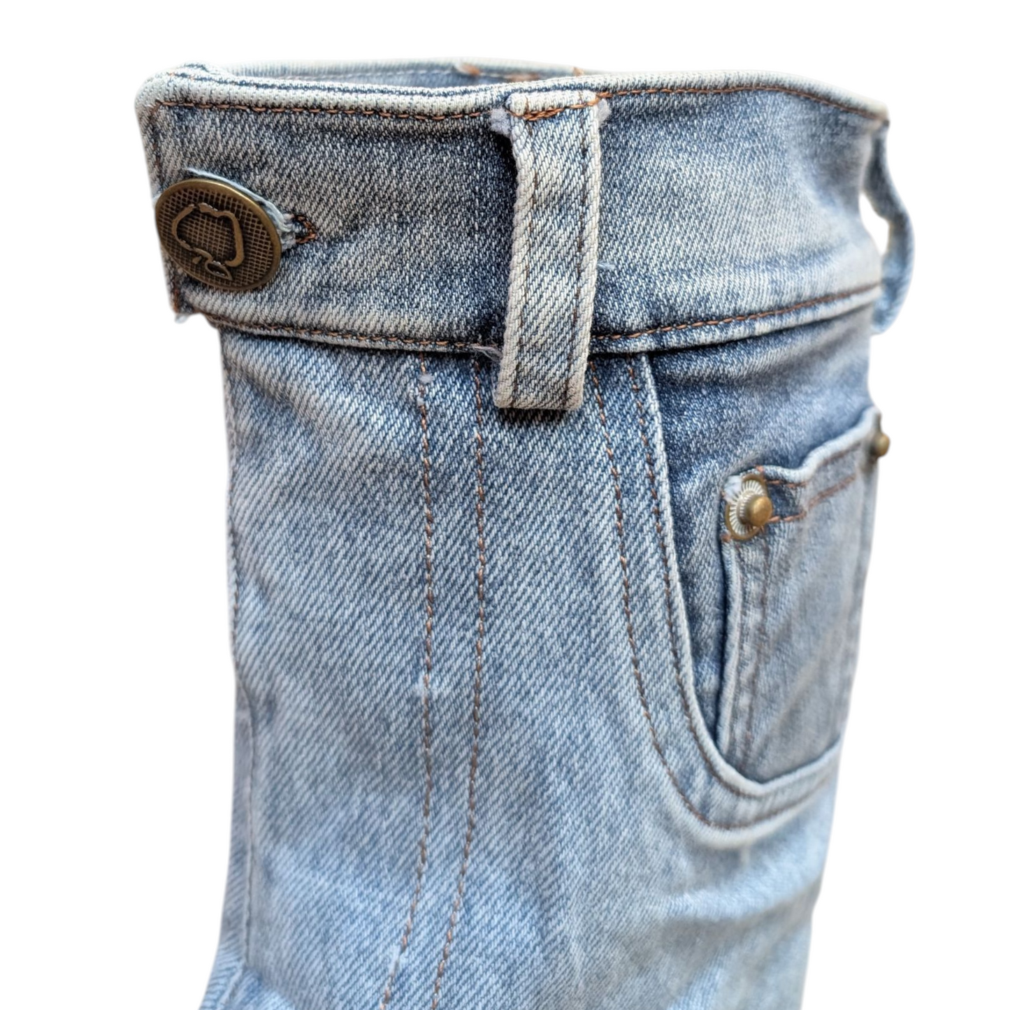 ハイヒールデニムミドルブーツ 24㎝