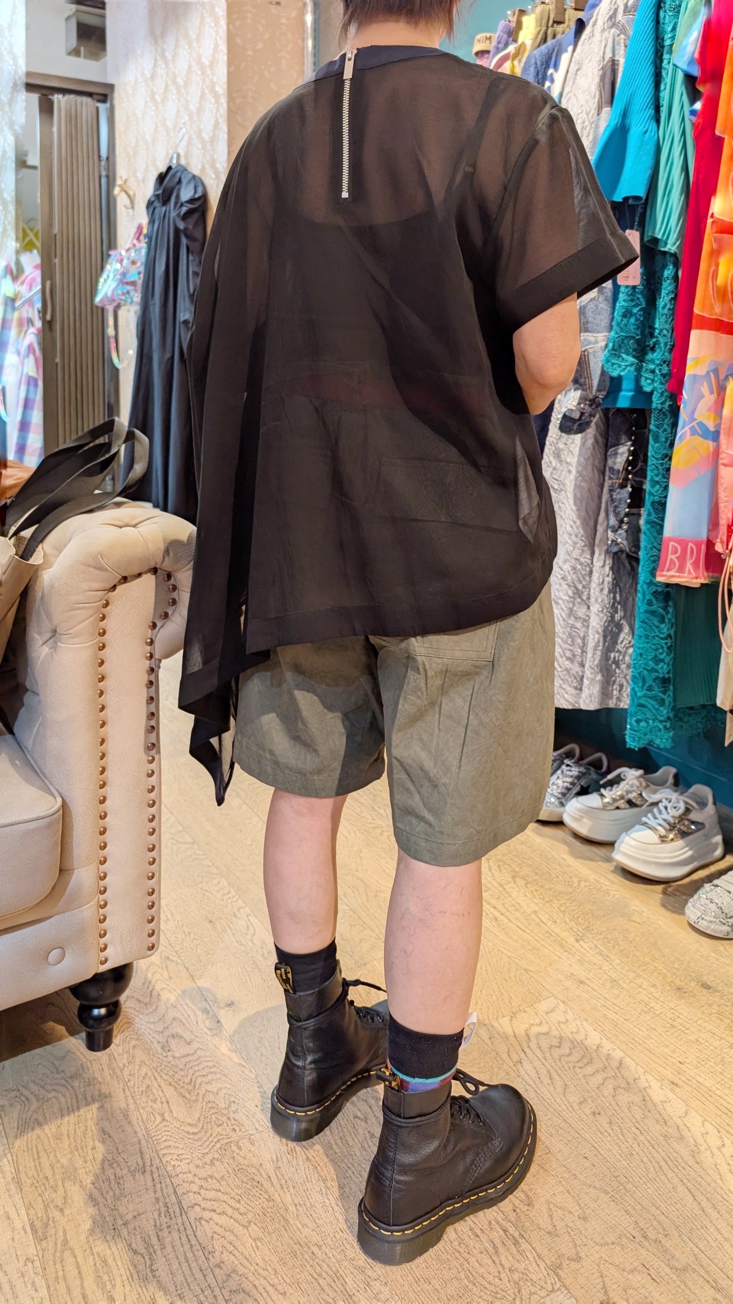 ダブルウエストカーゴハーフパンツ