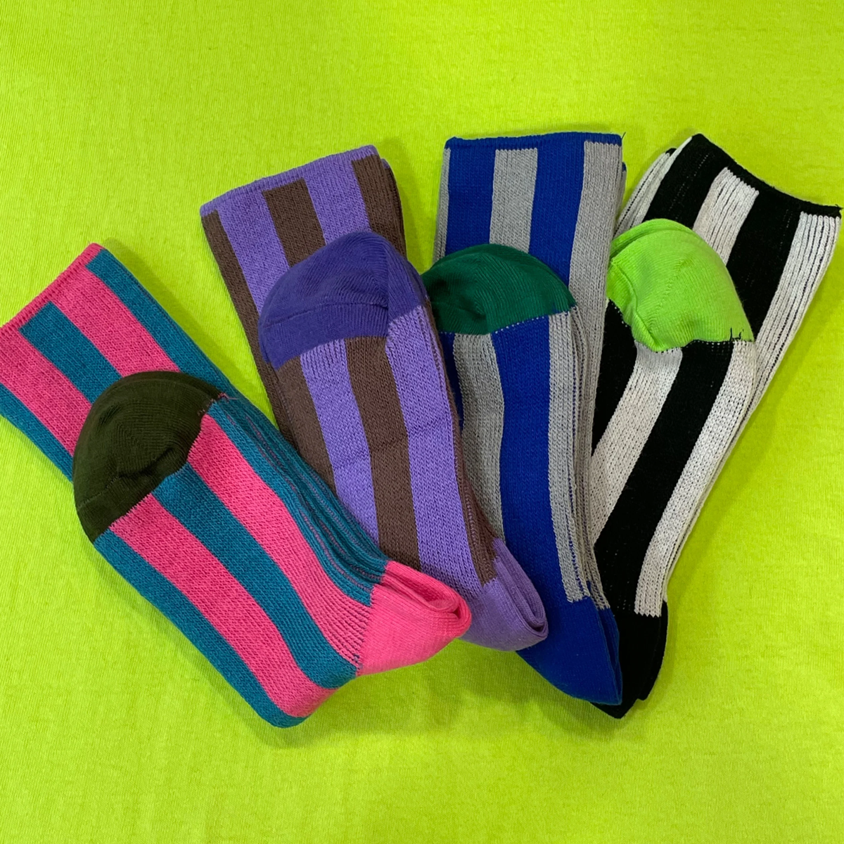 バイカラーストライプSOX