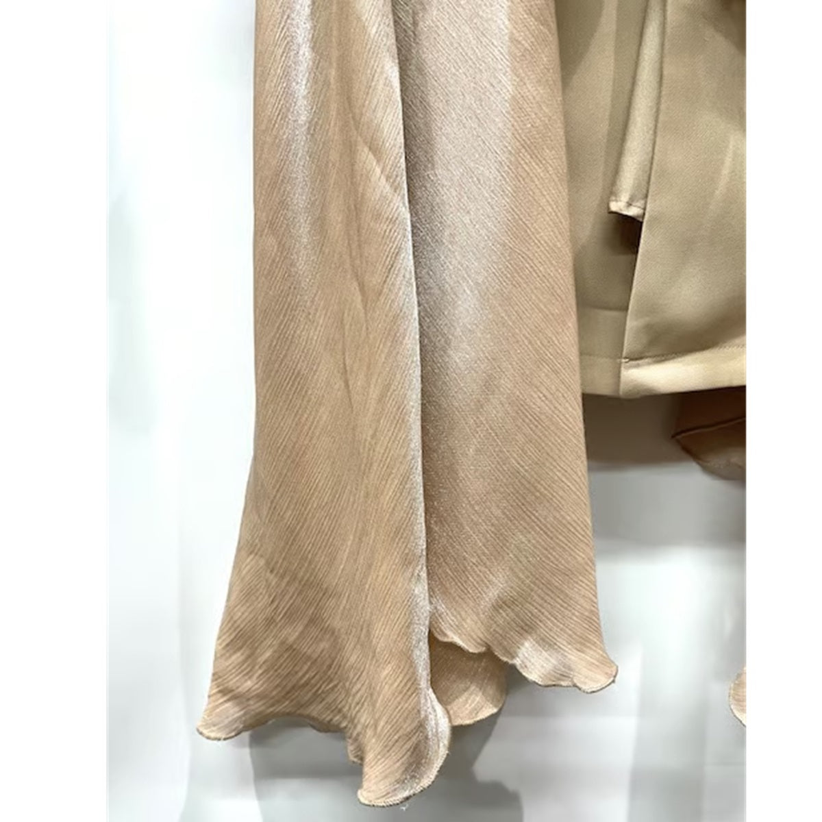 KOREA import サイドシフォンコートドレス
