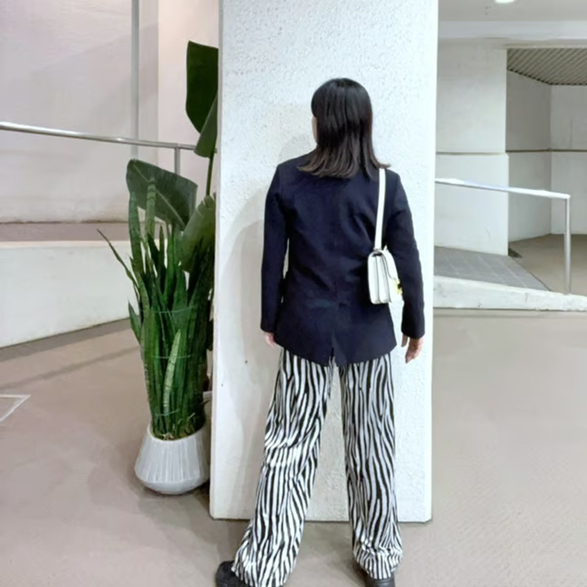 ゼブラベロアイージーパンツ
