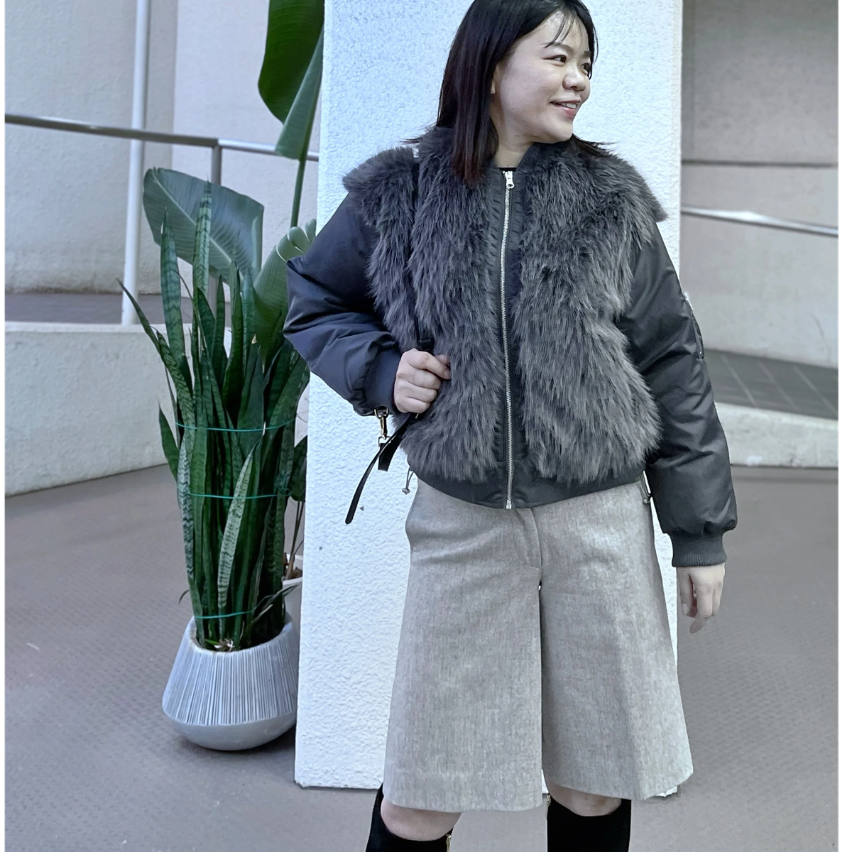 エコファー付MA-1ブルゾン