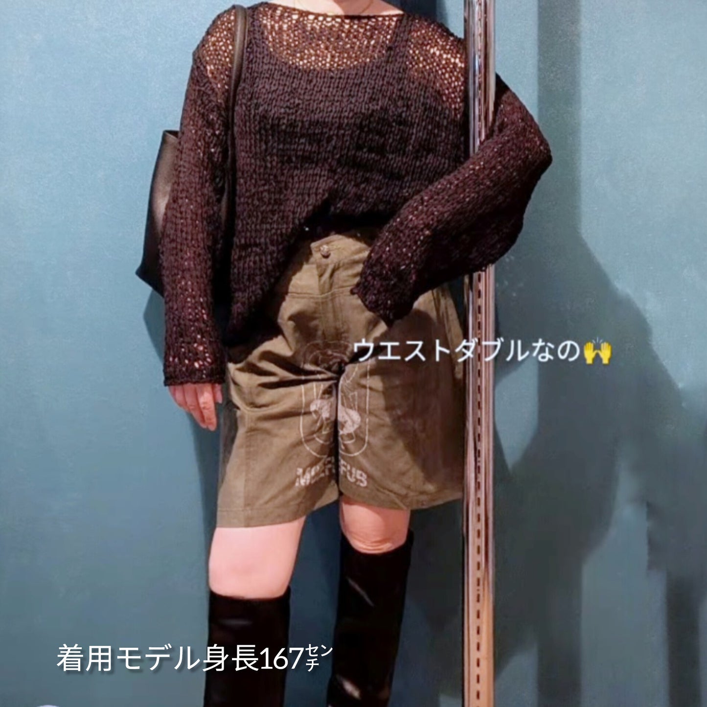 ダブルウエストカーゴハーフパンツ