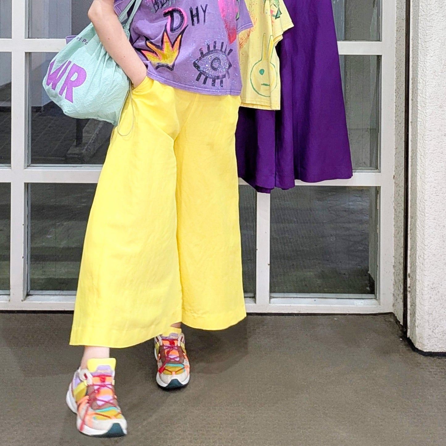 バイヤスリネンキュロットパンツ