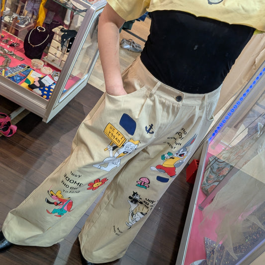 キャラプリントBIGチノパンツ