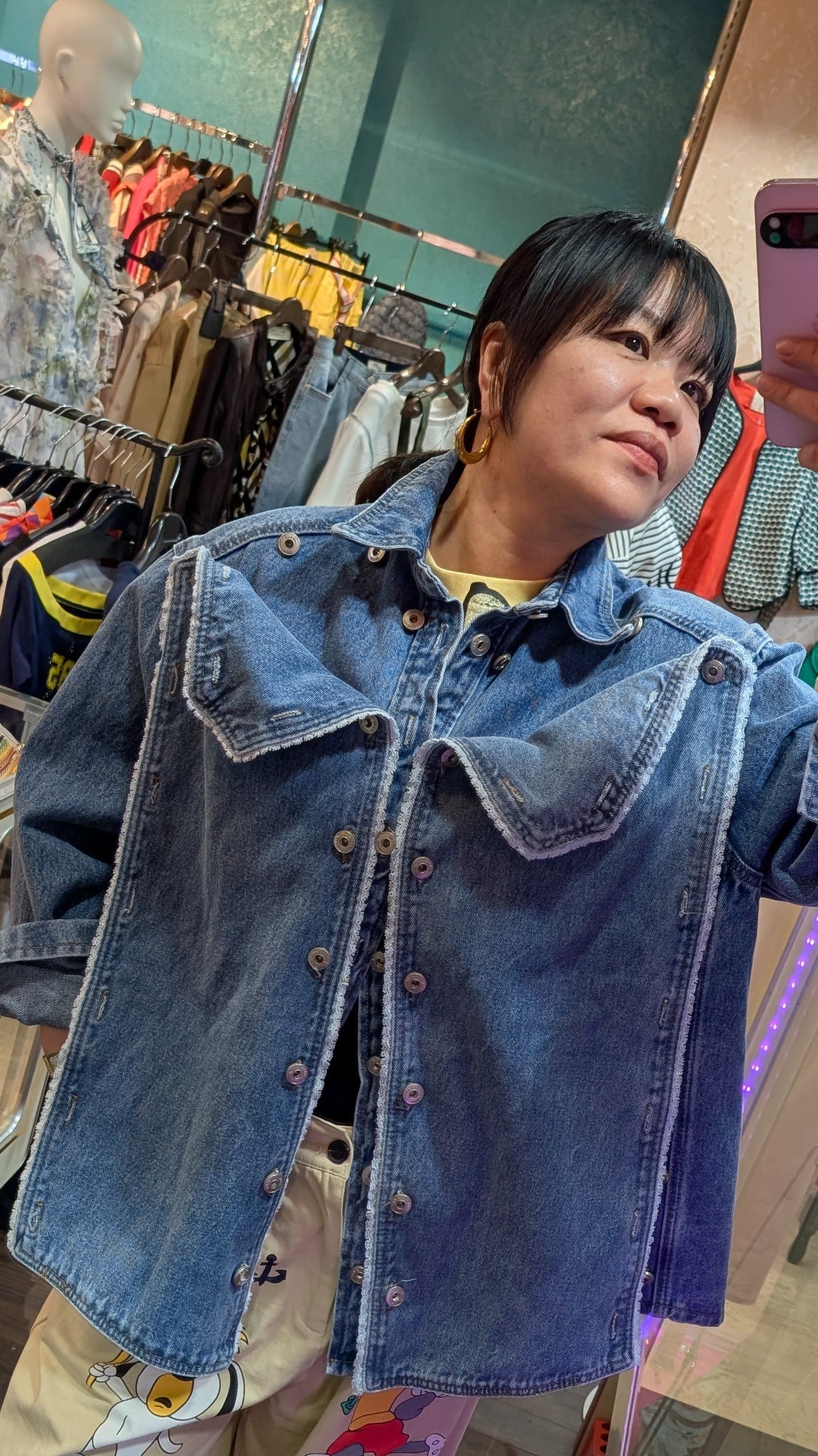 ナポレオン風デニムジャケット