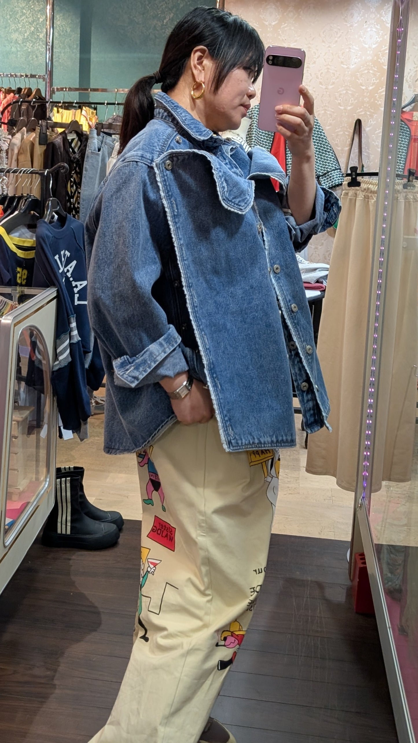 ナポレオン風デニムジャケット