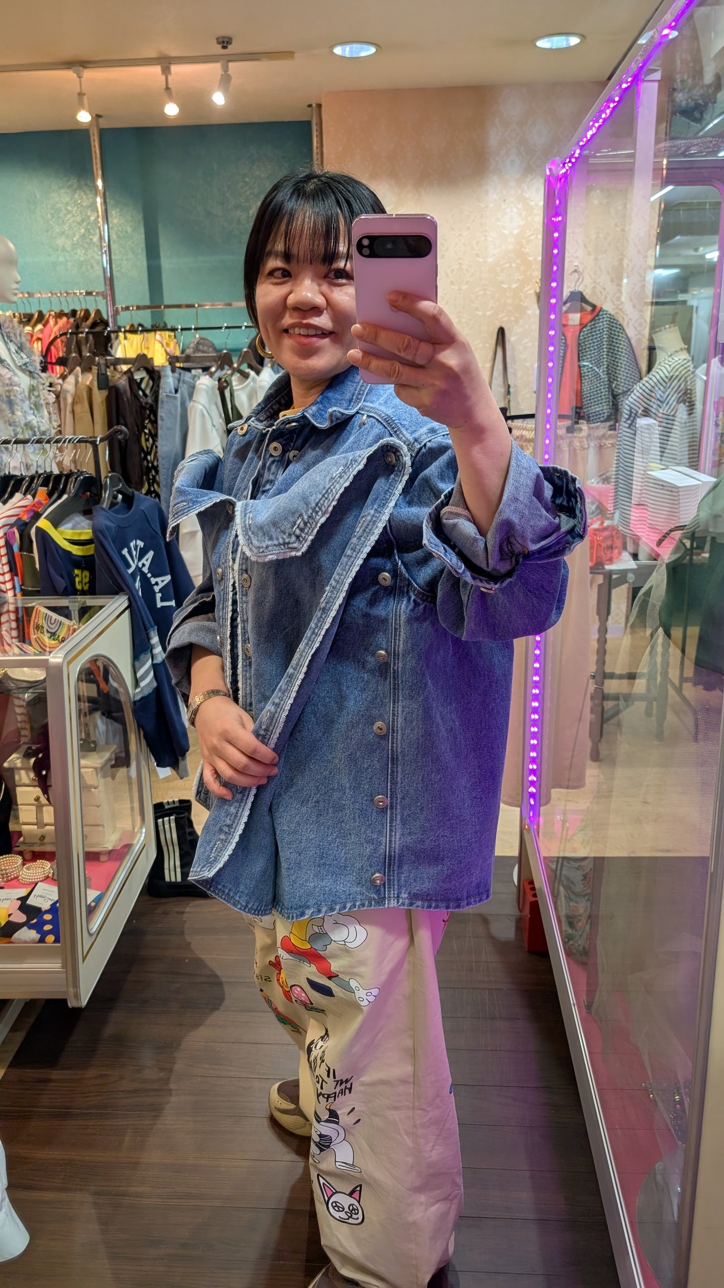 ナポレオン風デニムジャケット