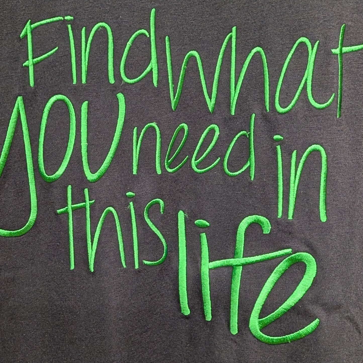 スウェットライク刺繍ロゴロンT