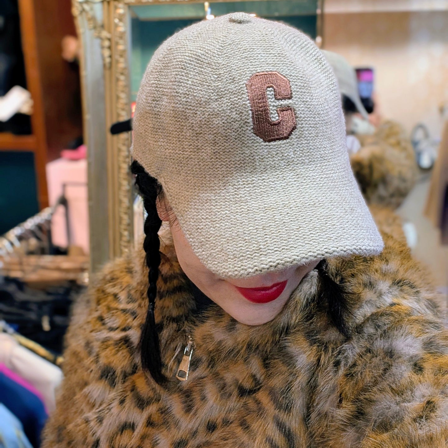 「C」ニットキャップ