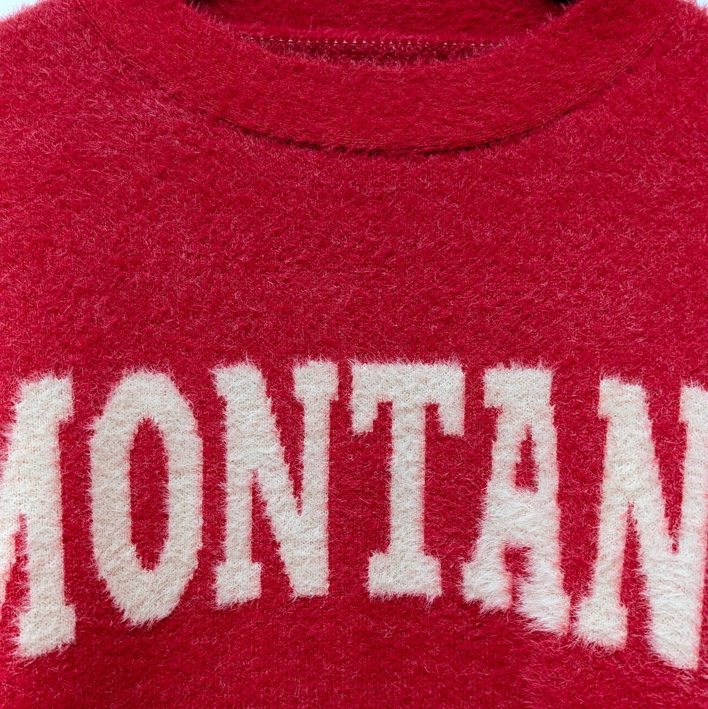 「MONTANA」ロゴバルキーニット