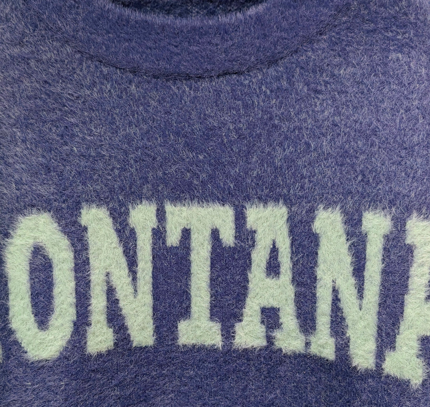 「MONTANA」ロゴバルキーニット