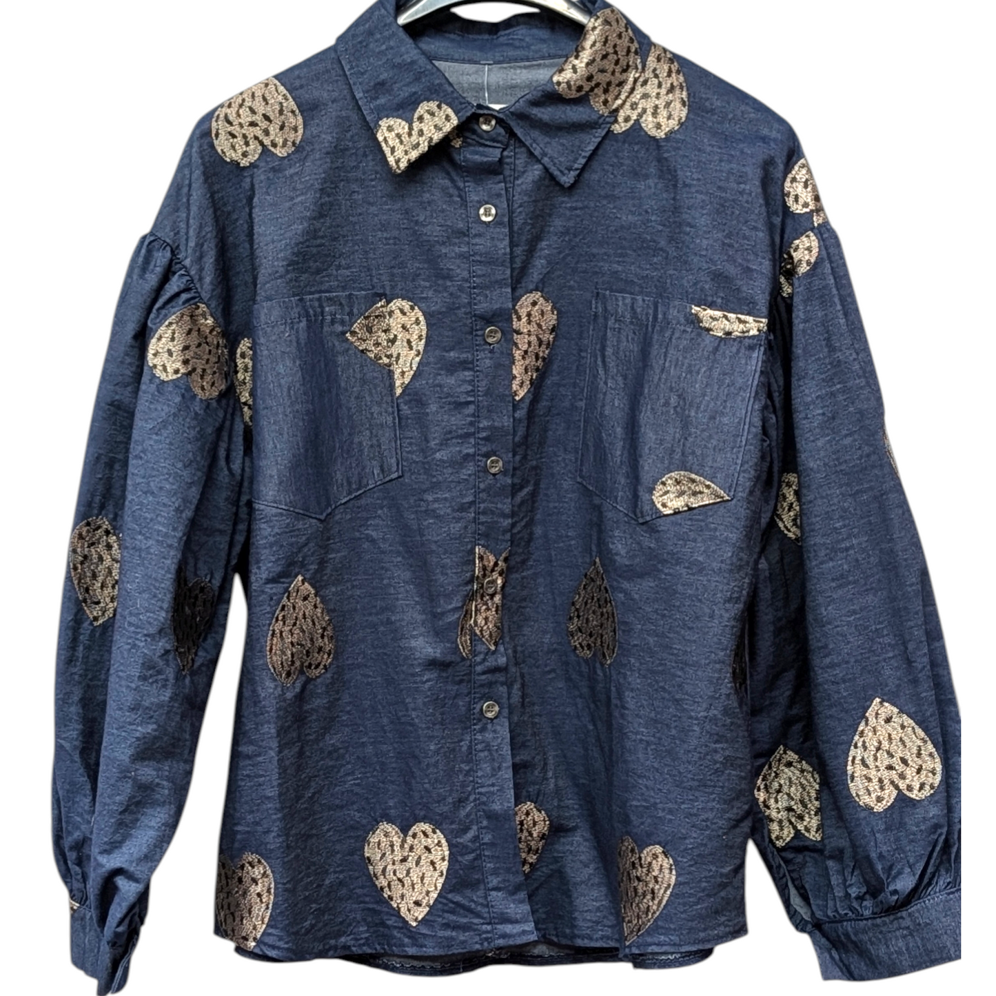 ITALY import ♡刺繍ダンガリーシャツ