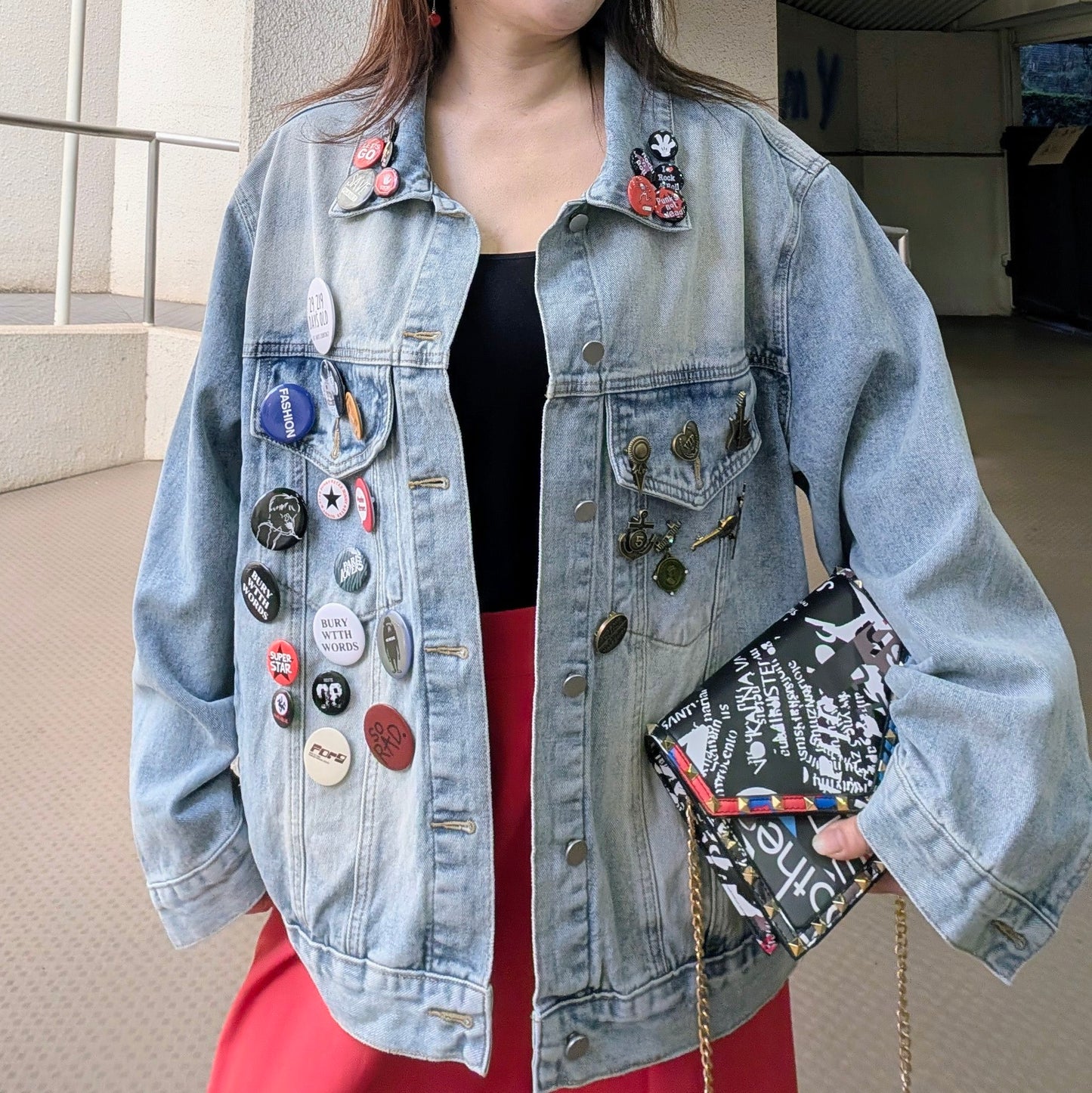 缶バッジ＆ピンバッジ付きGジャン