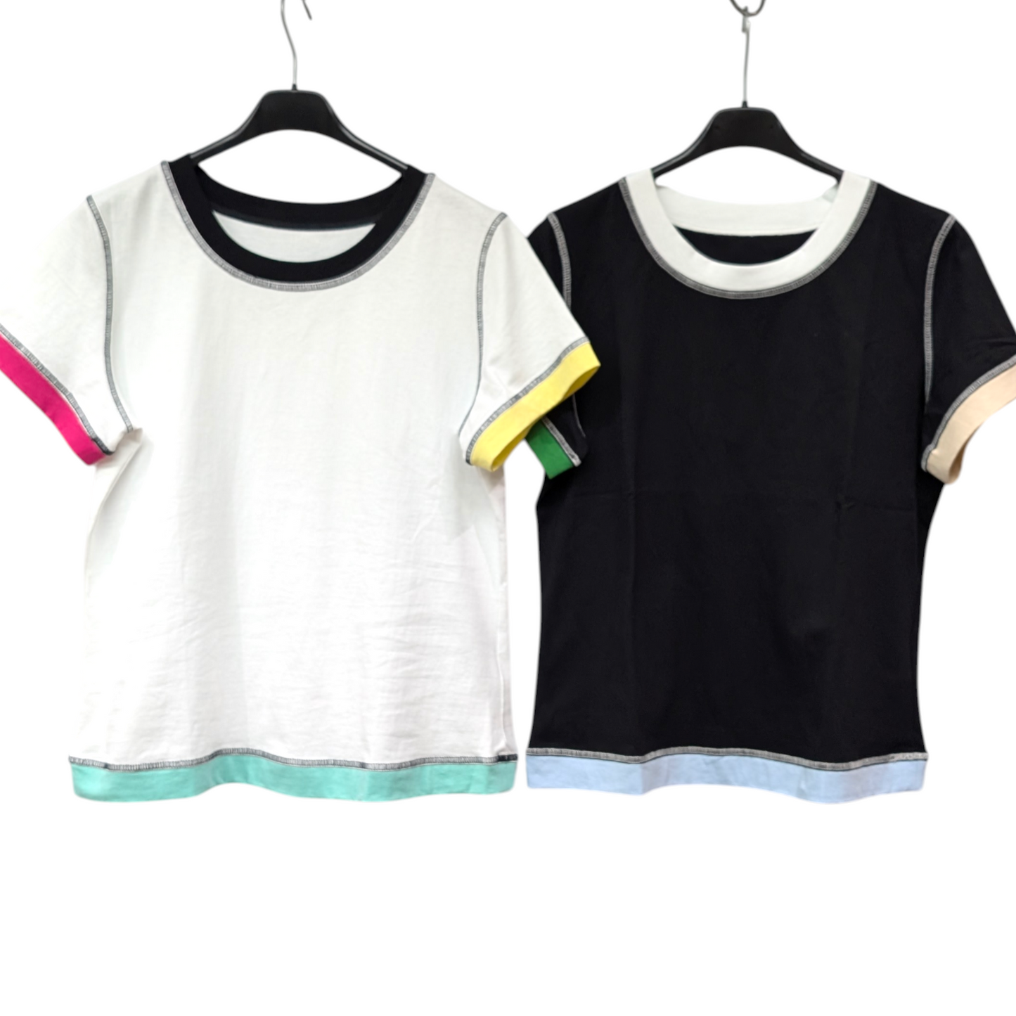 マルチカラー切替えステッチTシャツ