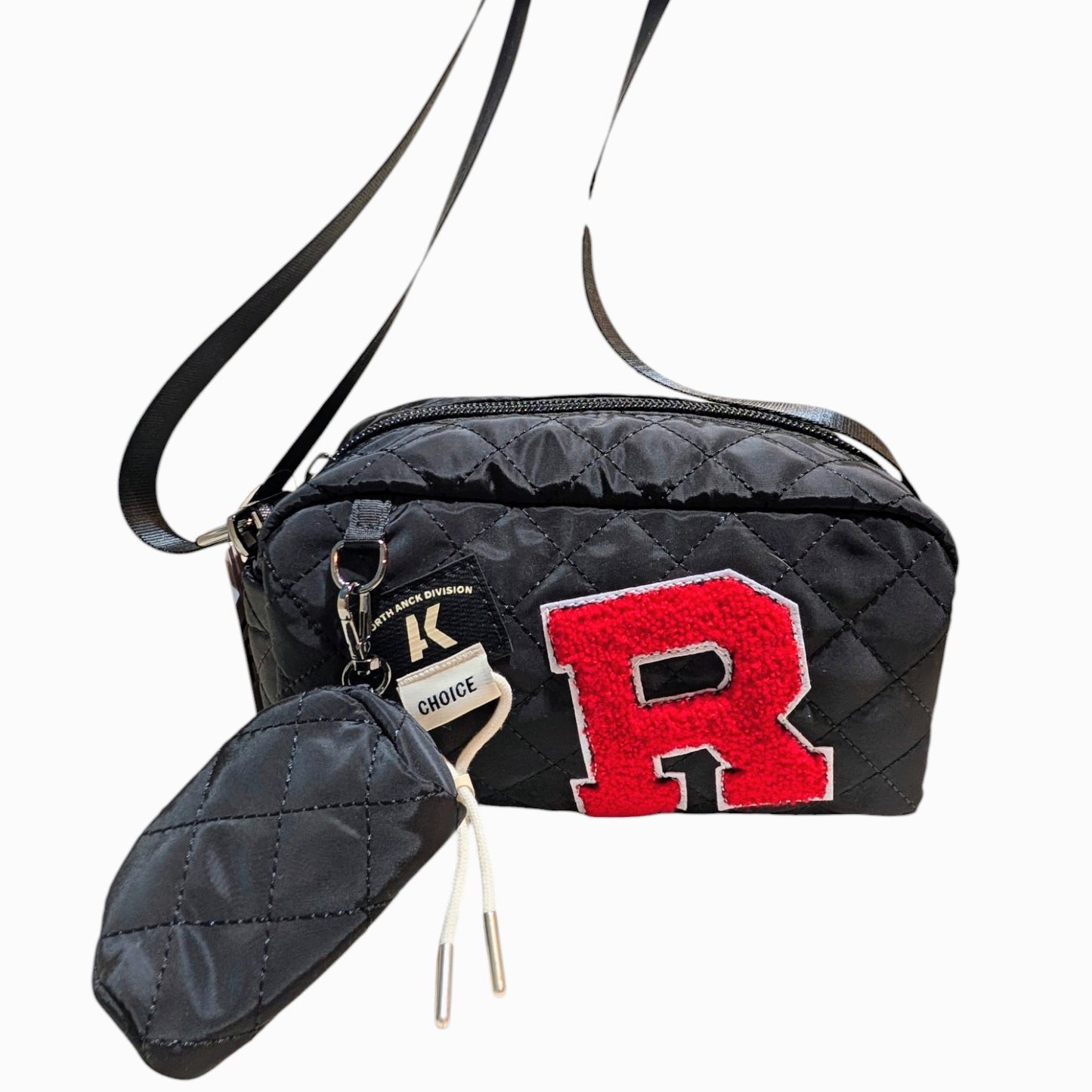 Rワッペンキルティングショルダーバッグ