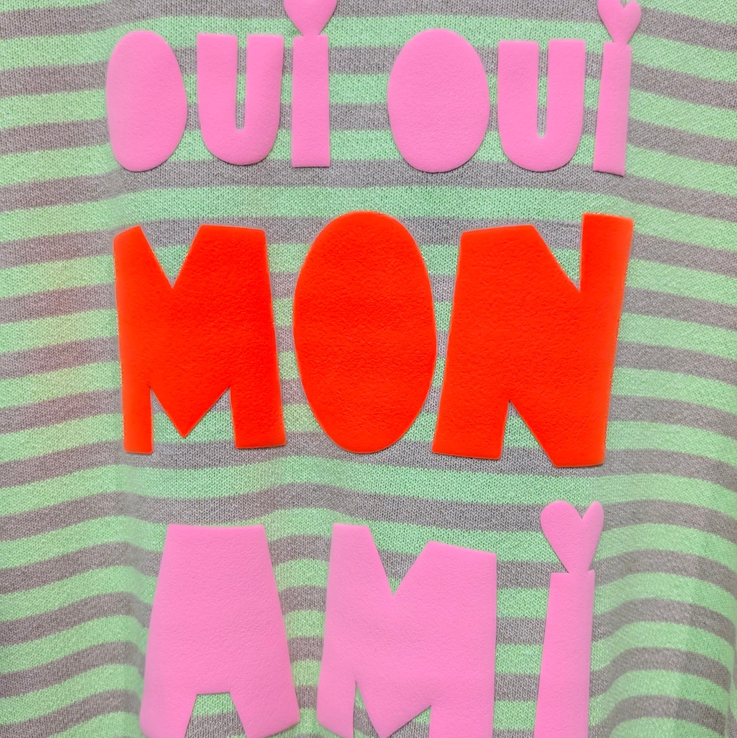 ITALY import ボーダーロゴTシャツ
