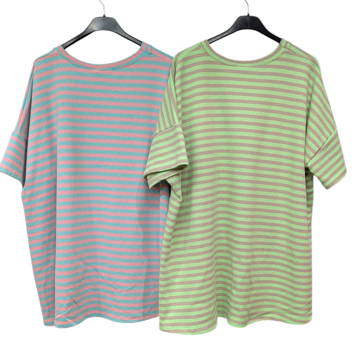 ITALY import ボーダーロゴTシャツ