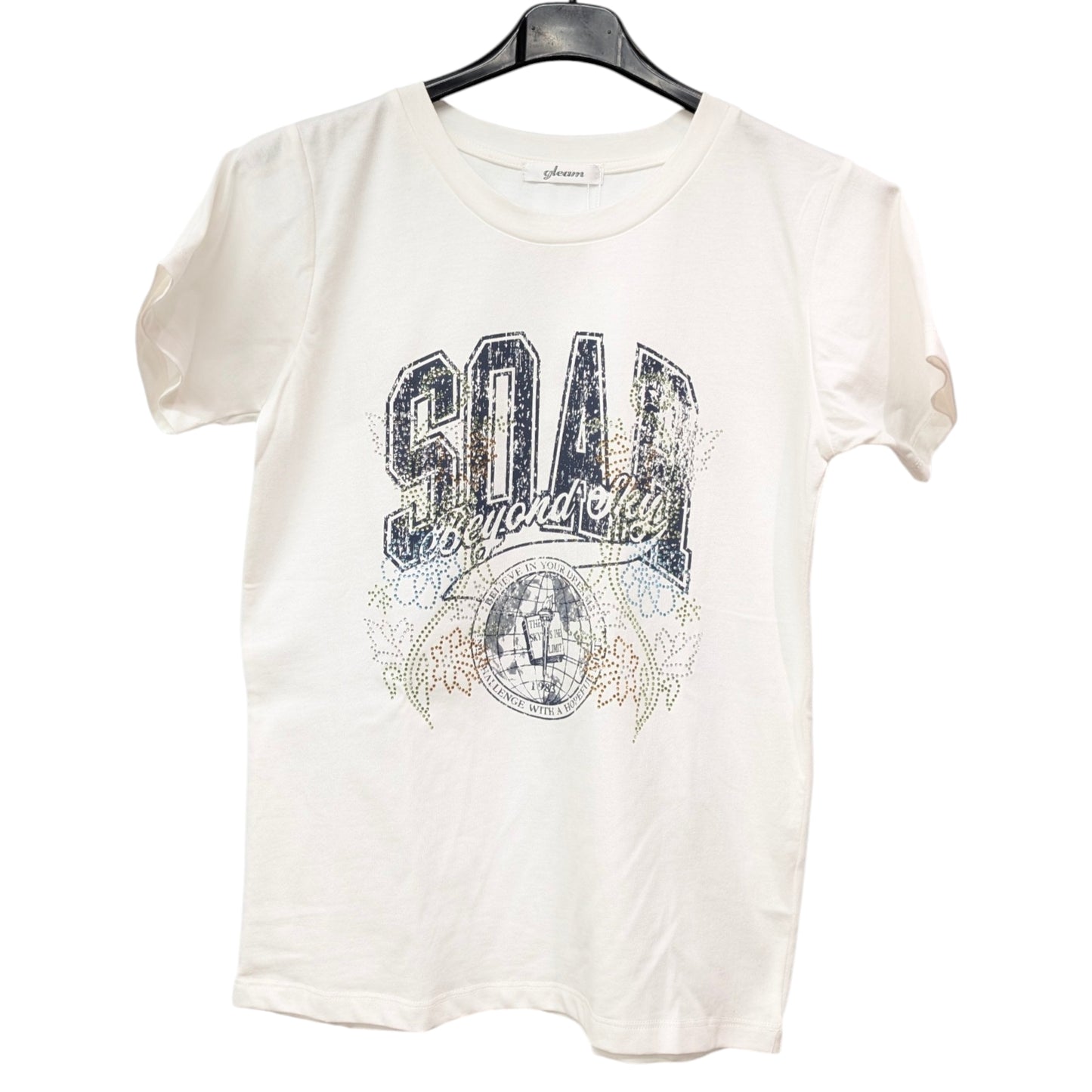 「SOAR」ラインストーンチビTシャツ