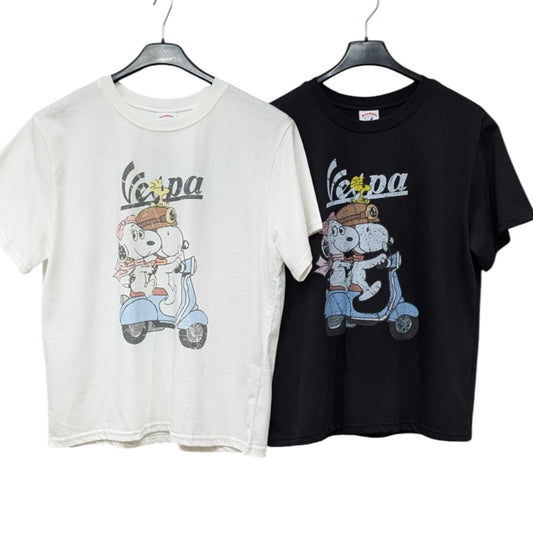 【PEANUTS】スヌーピーVespaショートTシャツ