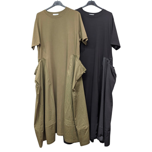 ビックサイドポケットTシャツワンピース