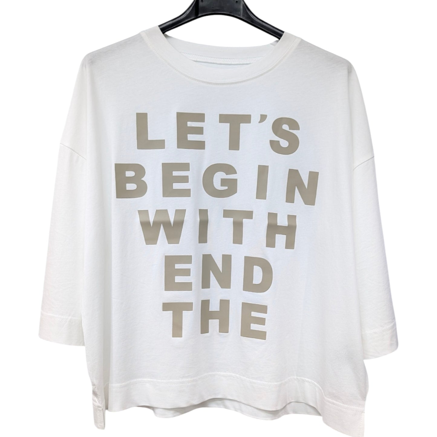 BIGパッチドロゴ七分袖Tシャツ