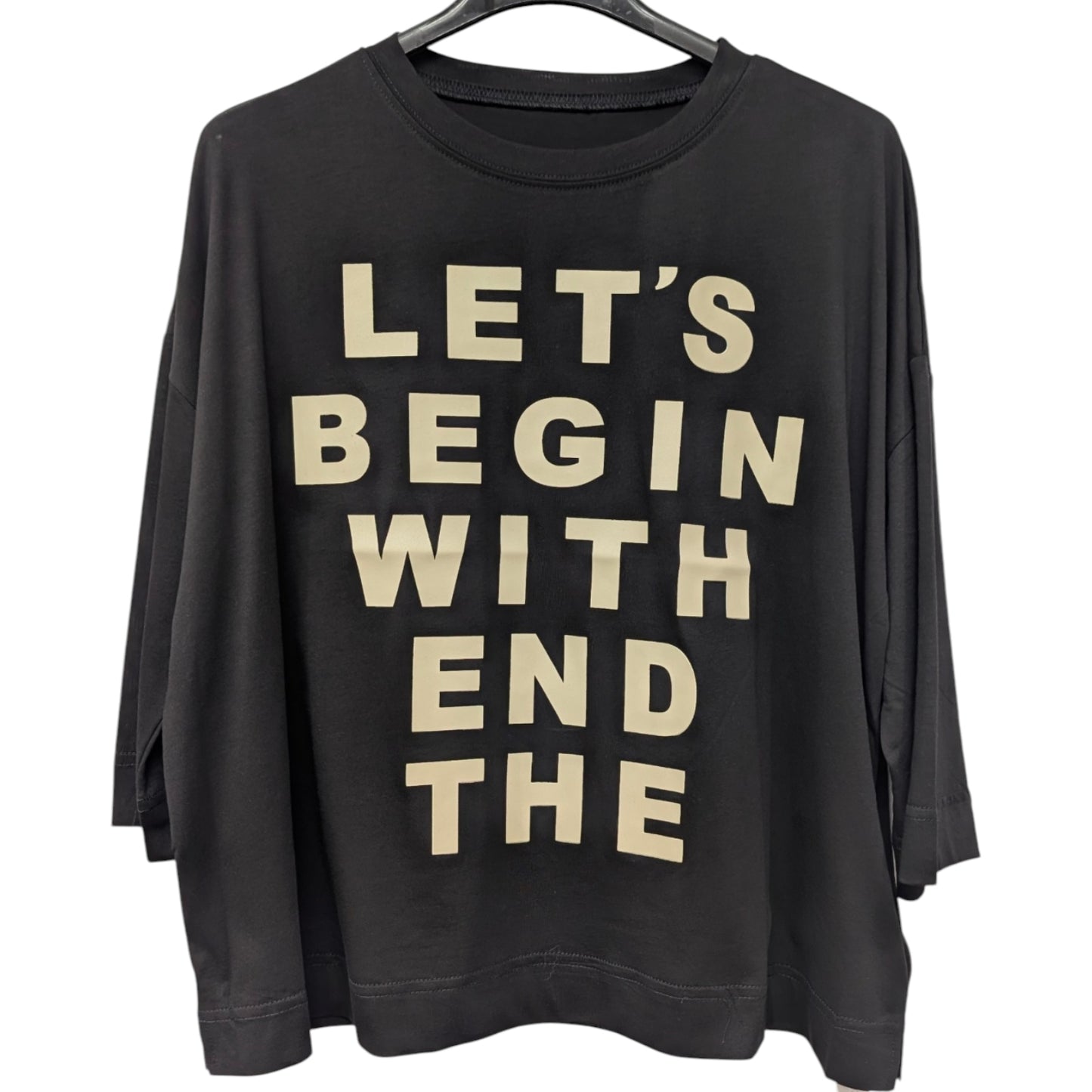BIGパッチドロゴ七分袖Tシャツ