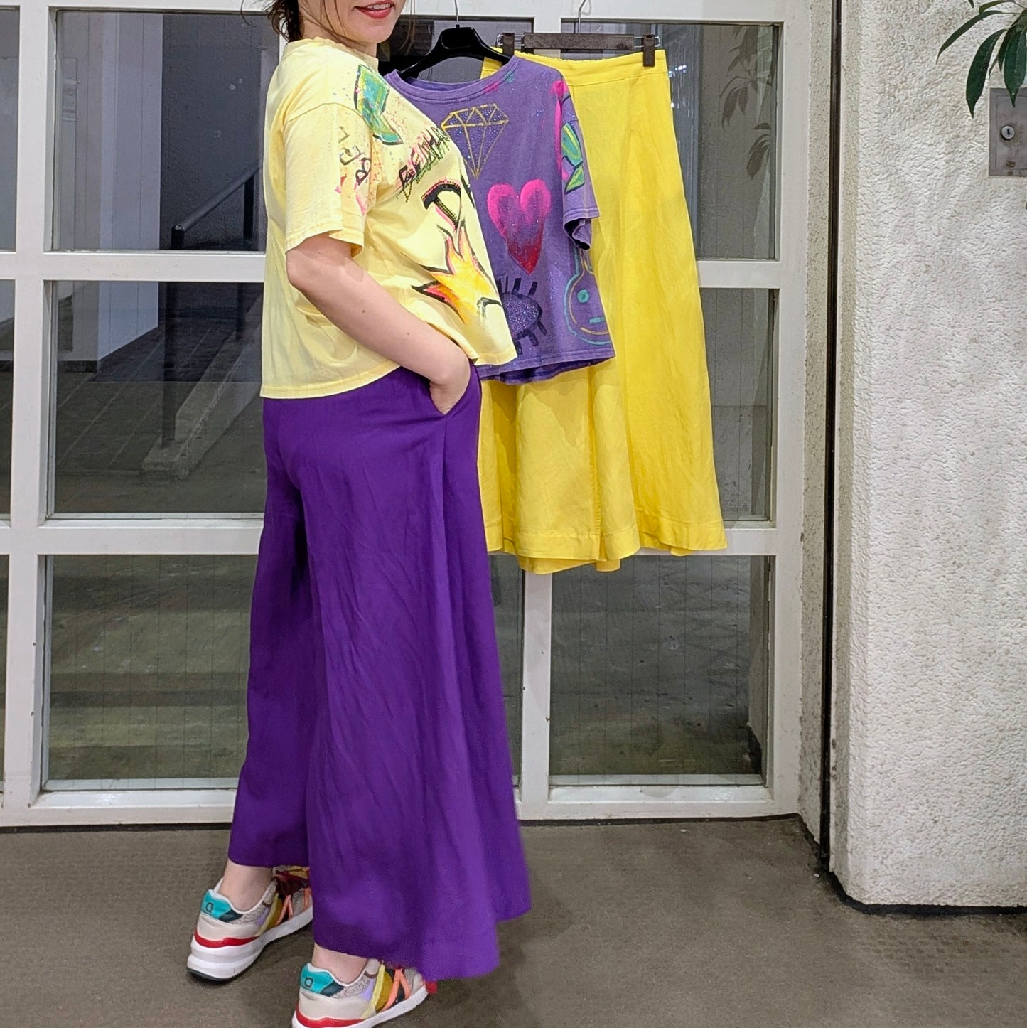 バイヤスリネンキュロットパンツ