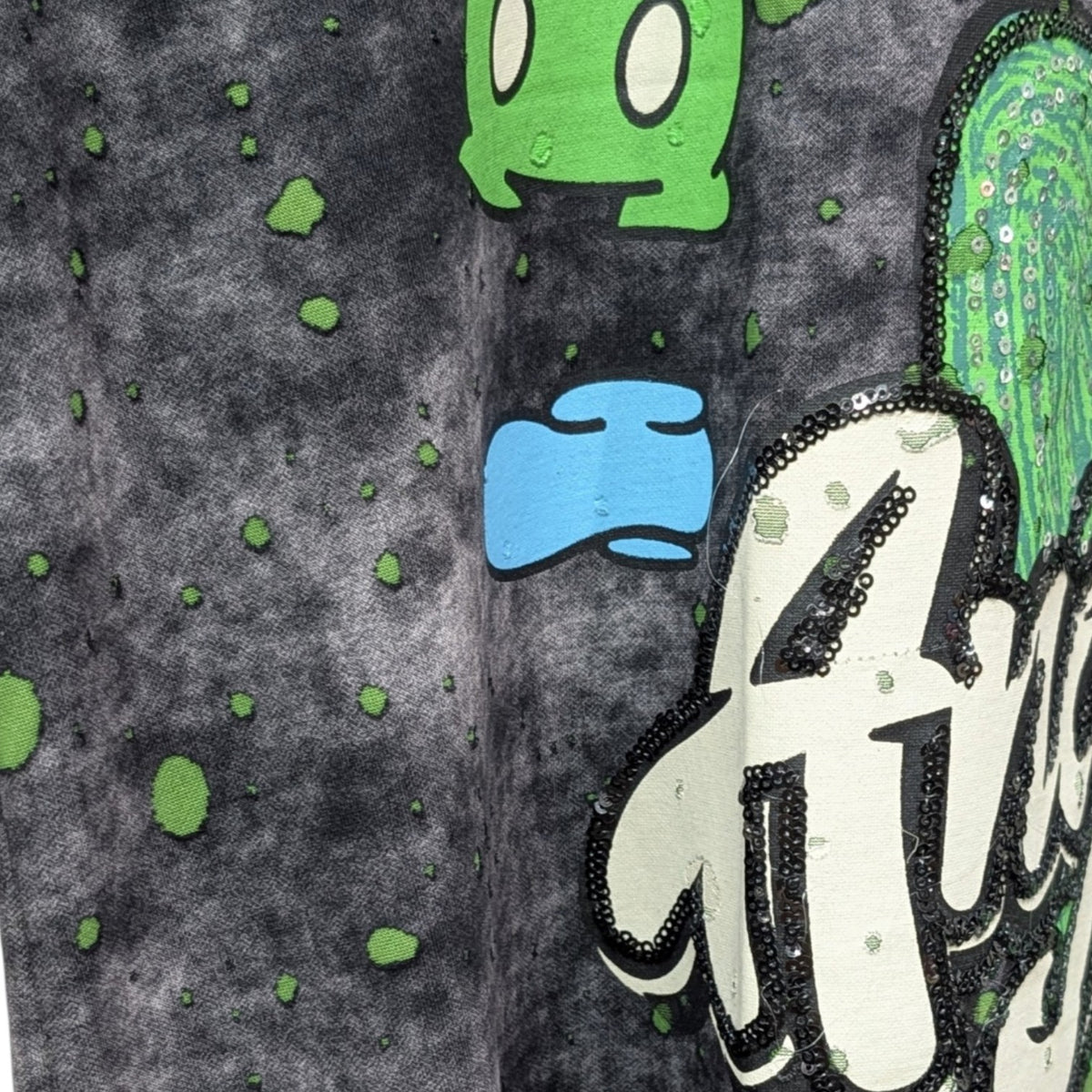 ダメージ加工スパンコールピンクパンサーTシャツ