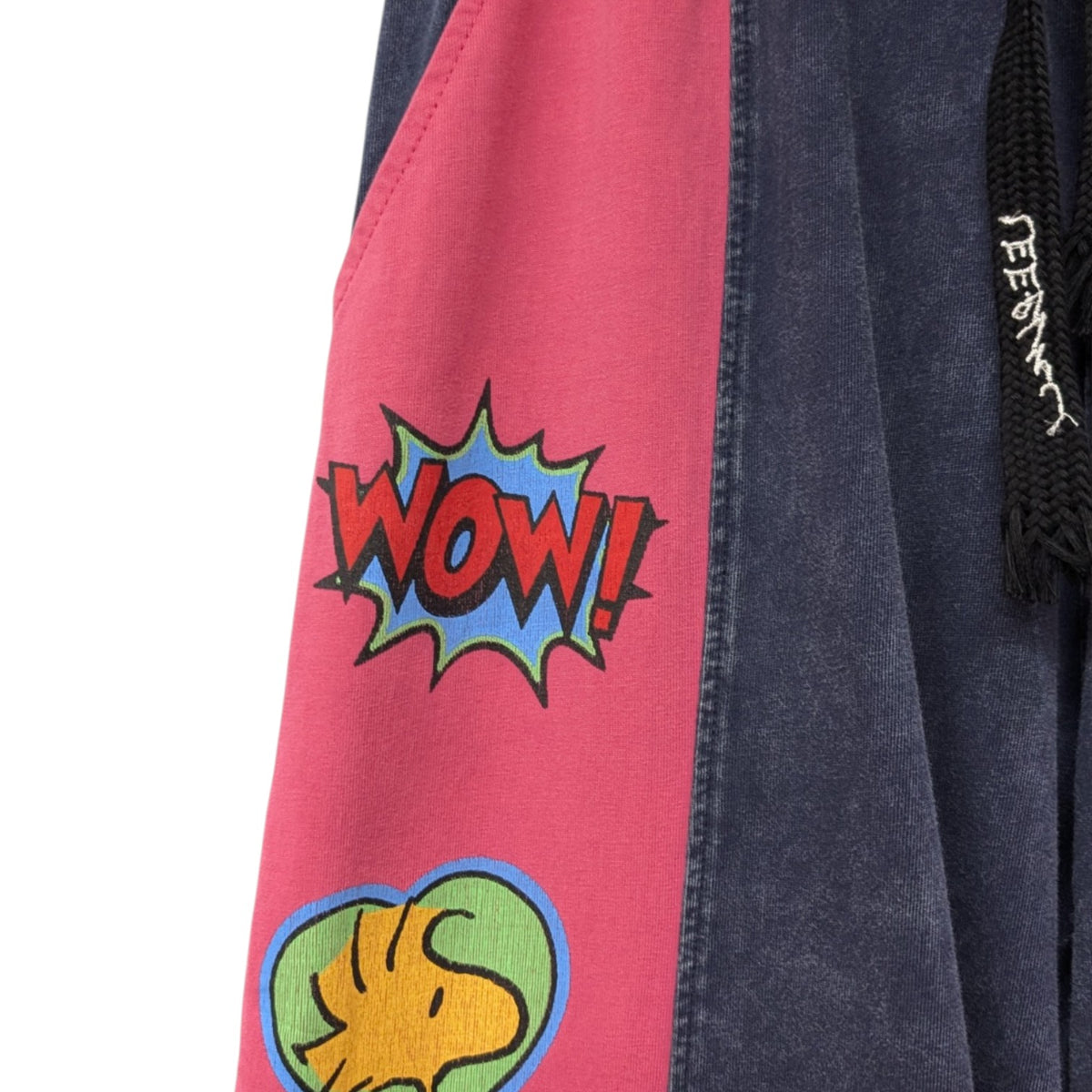 バイオ加工スヌーピープリントスウェットパンツ