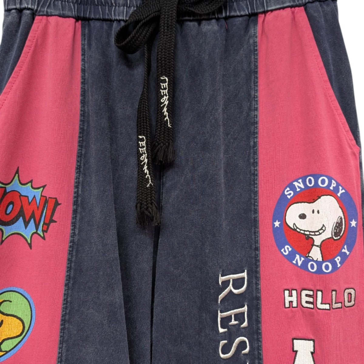 バイオ加工スヌーピープリントスウェットパンツ