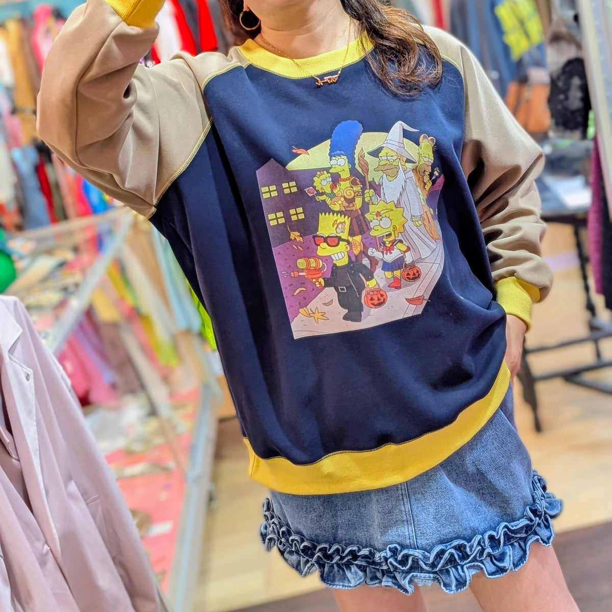 シンプソンズ配色スウェット