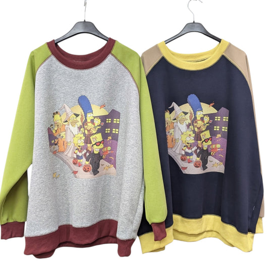 シンプソンズ配色スウェット