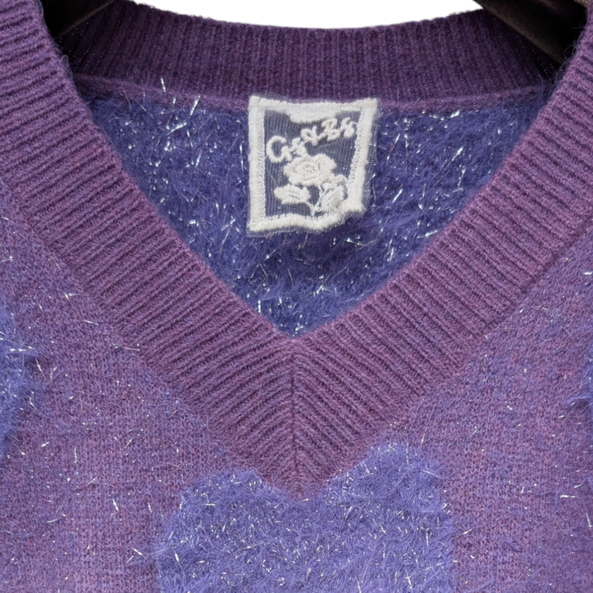 KOREA import ラメハートグラデーションニット
