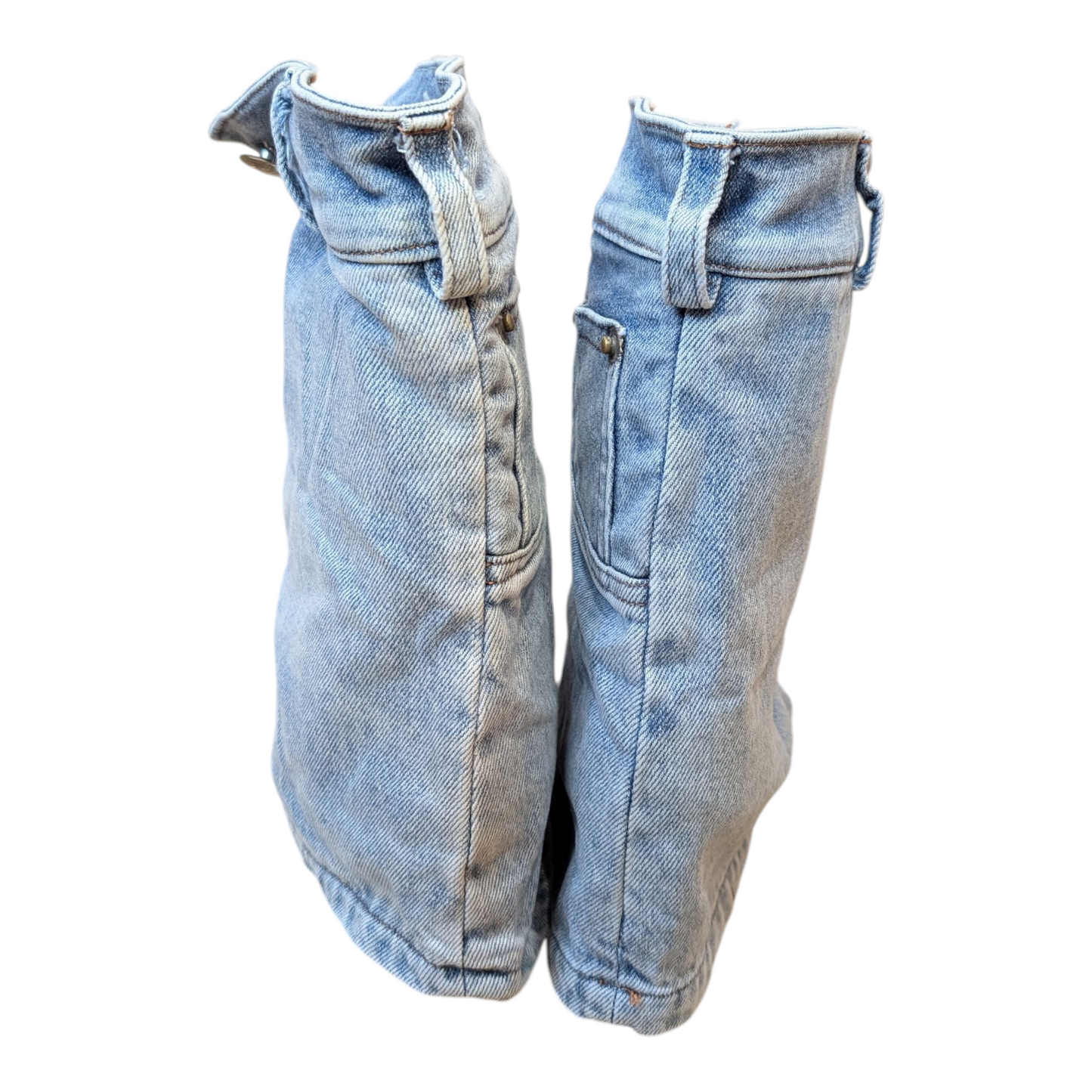 ハイヒールデニムミドルブーツ 24㎝