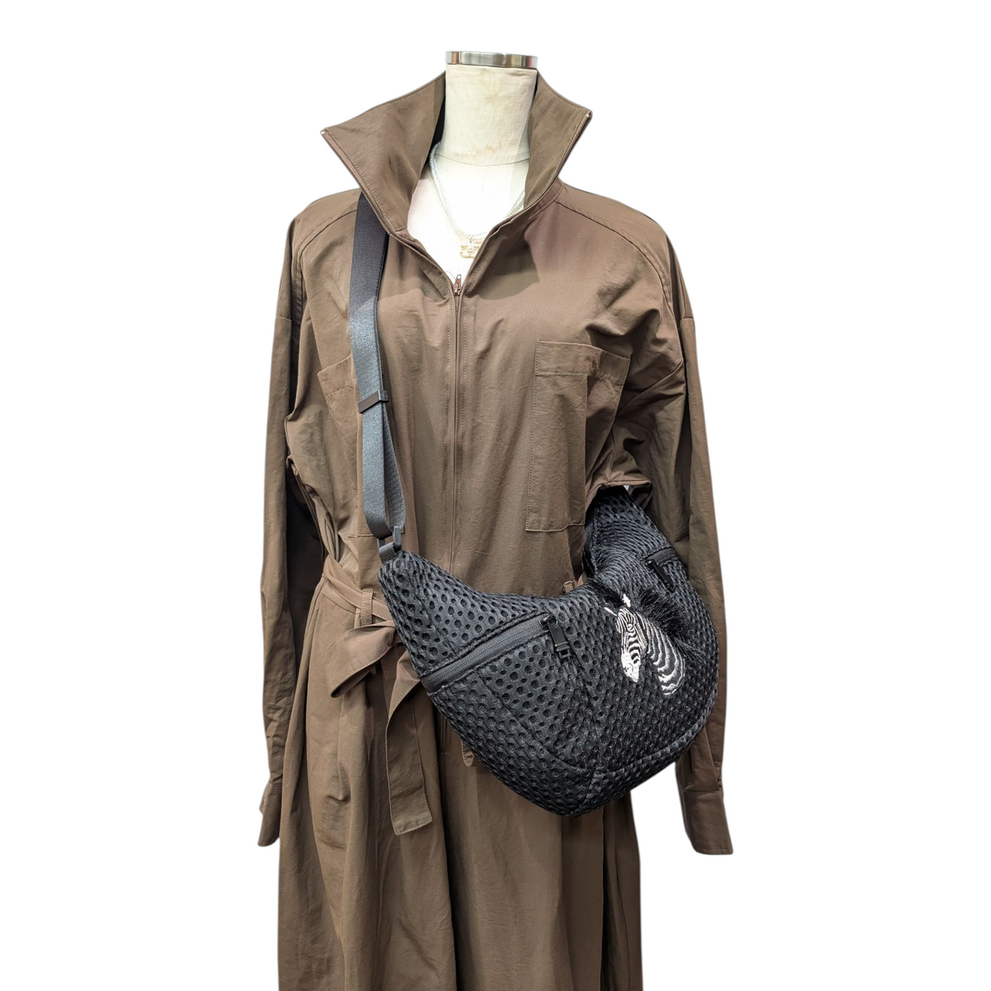 立体たてがみゼブラメッシュショルダーバック