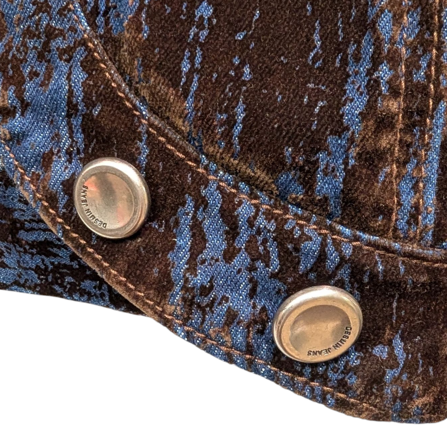 ベロアオンデニムショートブルゾン