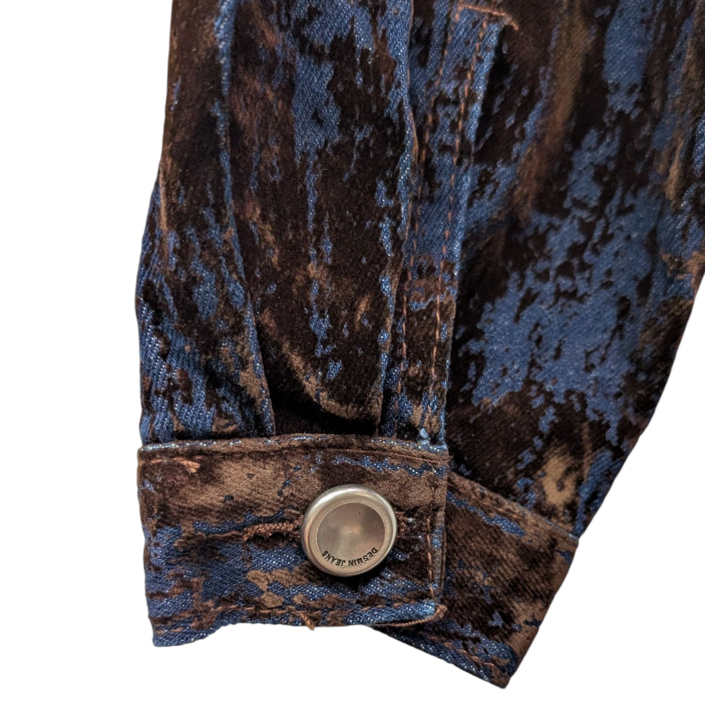 ベロアオンデニムショートブルゾン