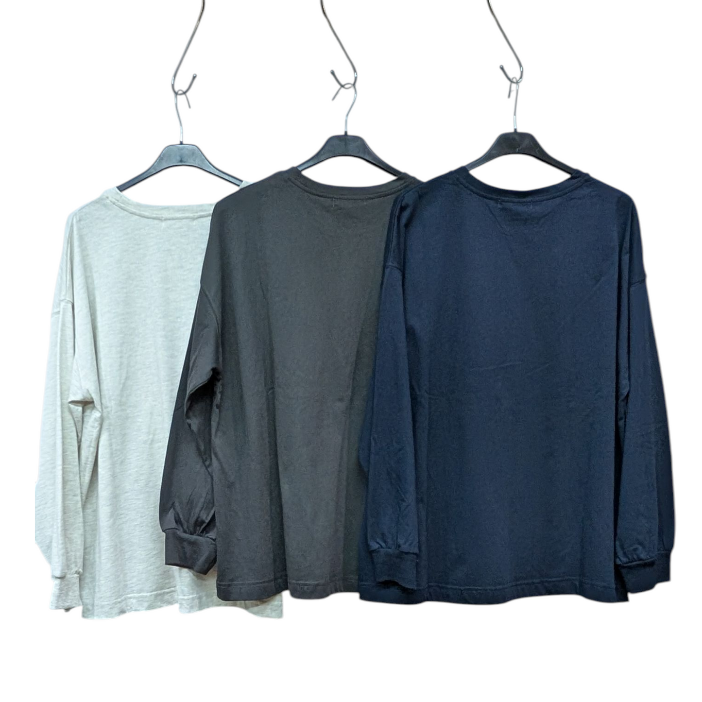 スウェットライク刺繍ロゴロンT