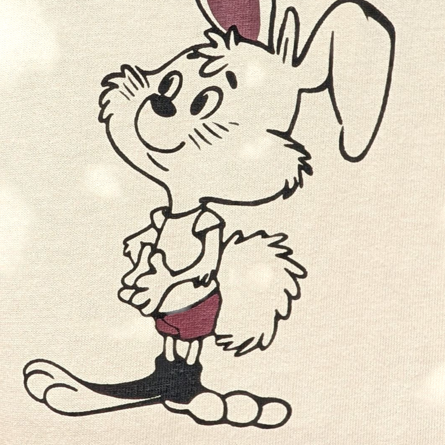 バックウサギサーマル切替えTシャツ