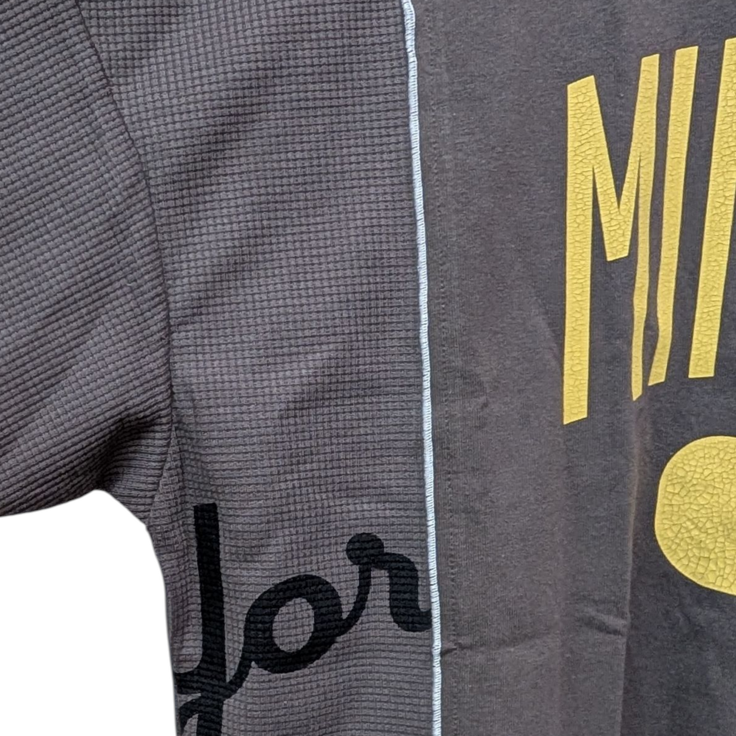 バックウサギサーマル切替えTシャツ