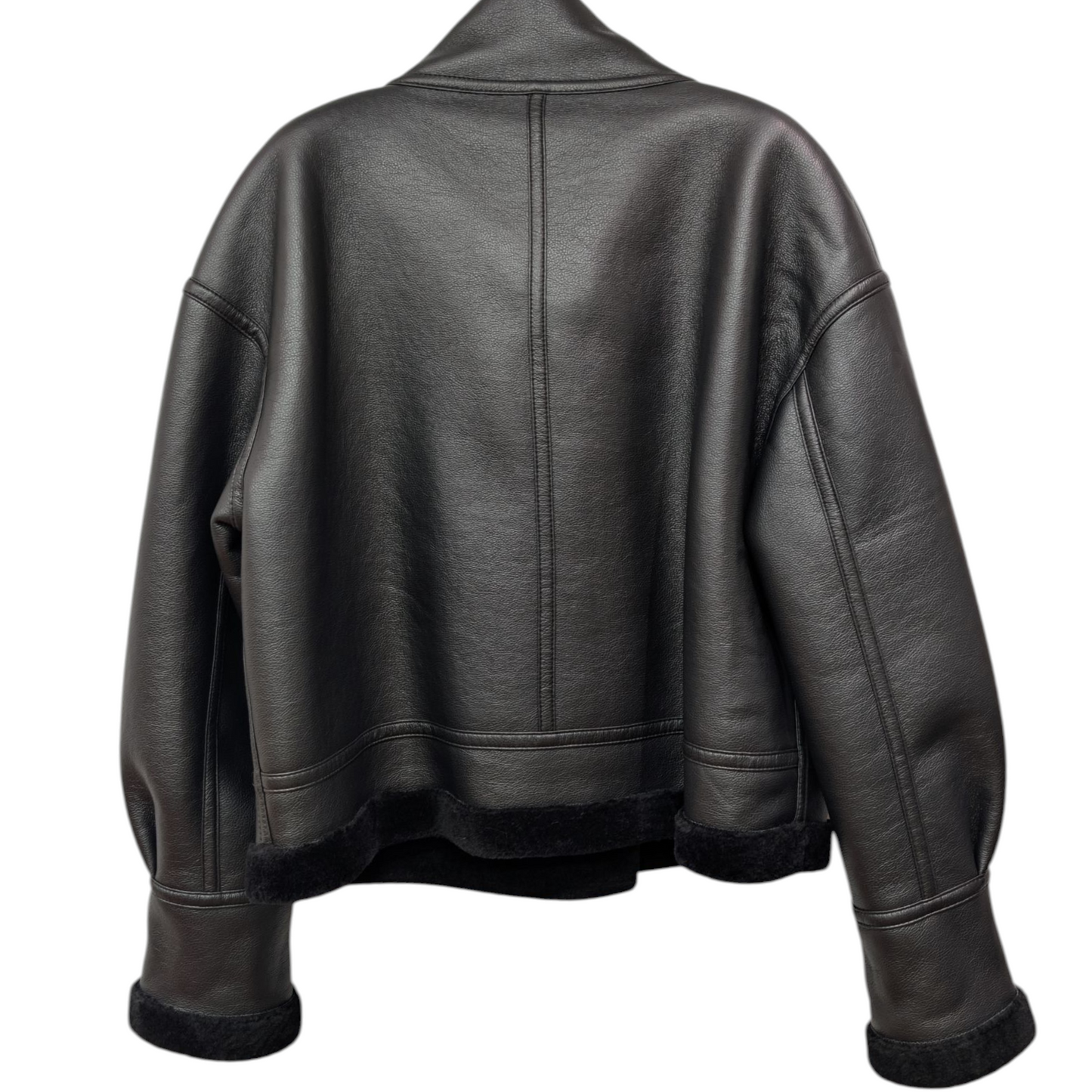 ムートンライクラムレザーブルゾン