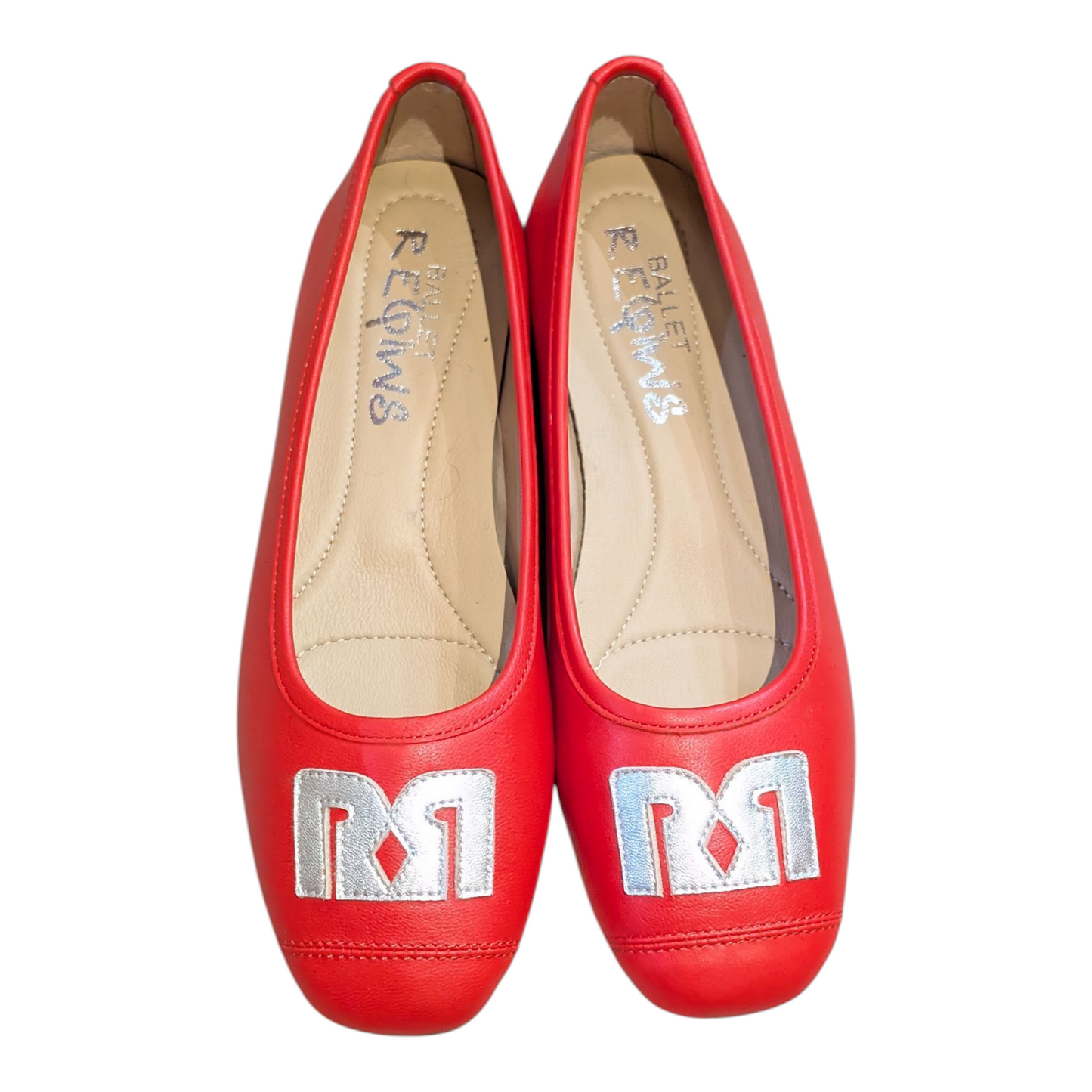 「RR」本革フラットシューズ