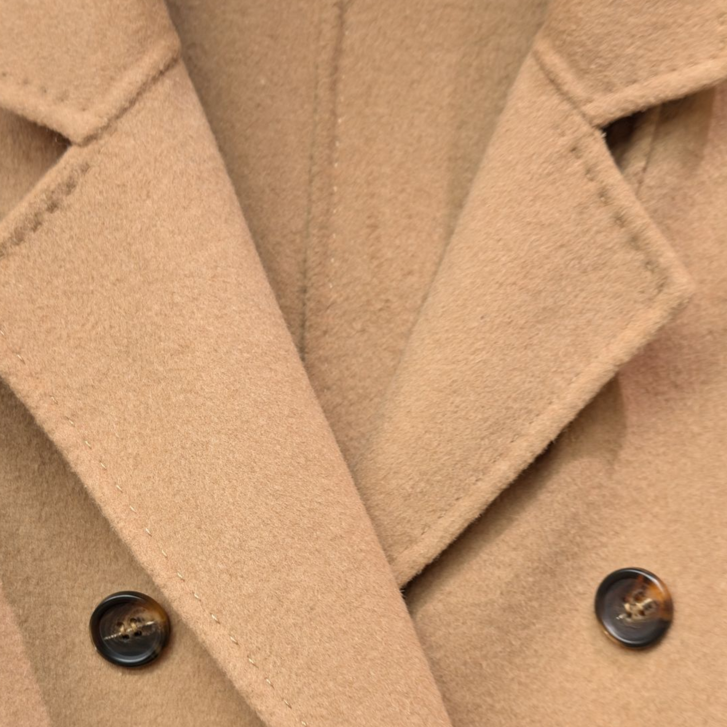 HANDMADEウール100％一重Pコート