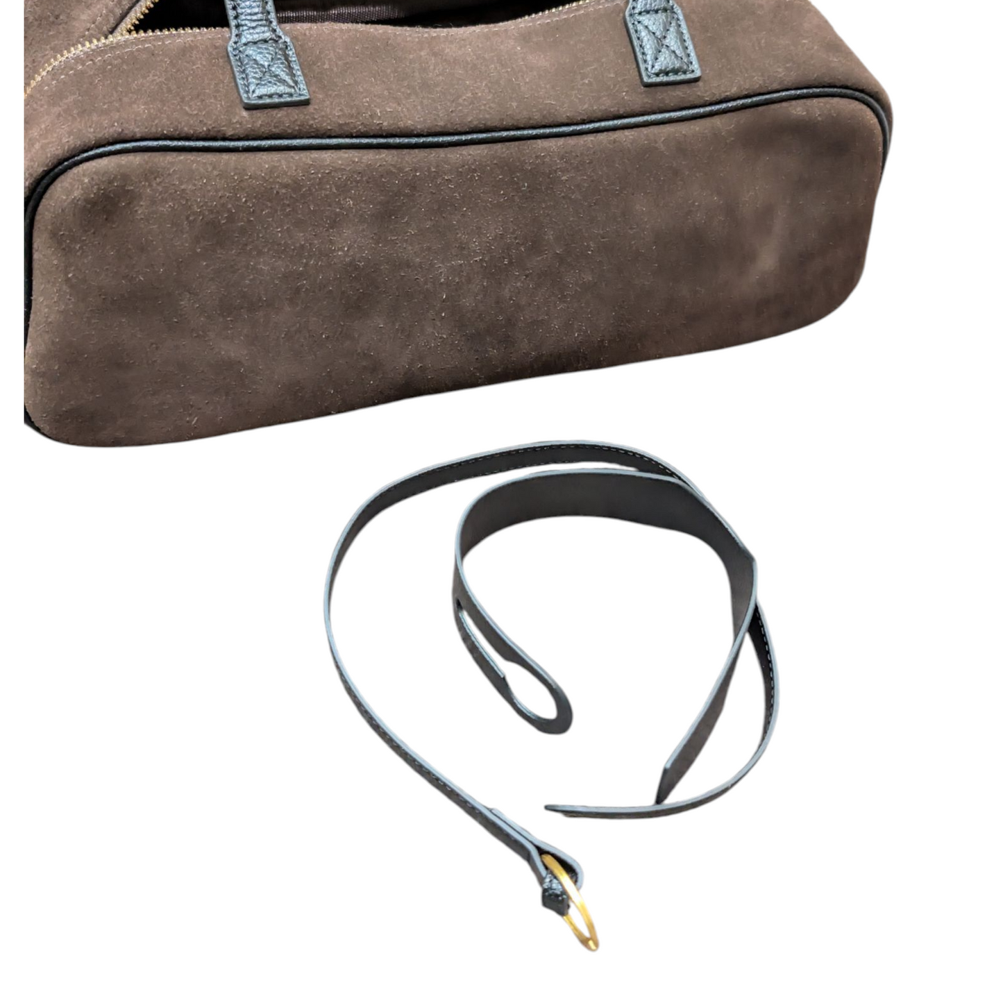 スエードボストンバック