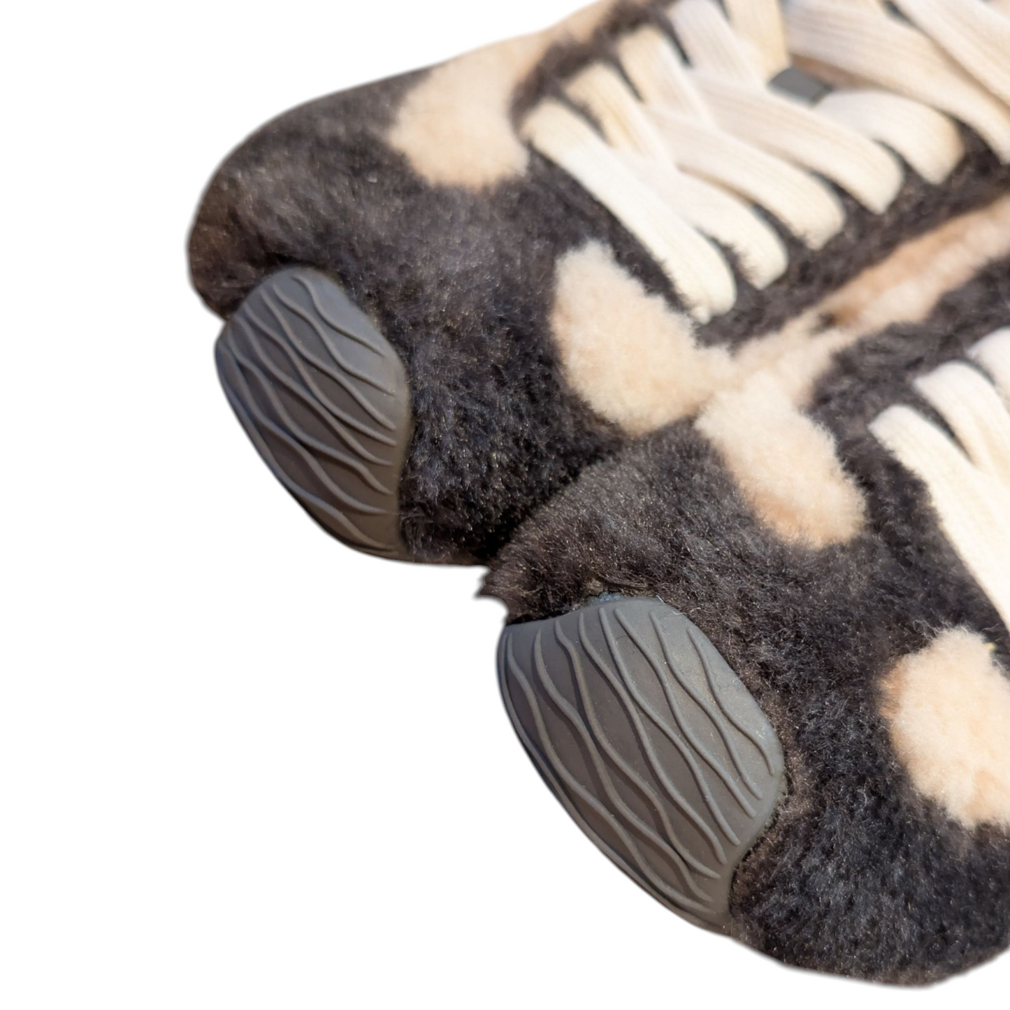 スクエアトゥバイカラーボアスニーカー